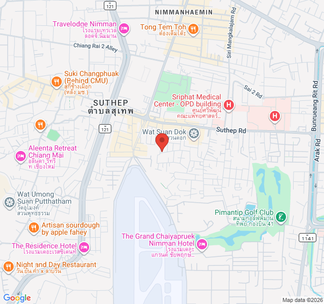 Map showing last seen location